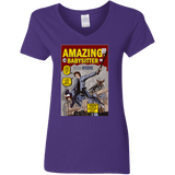 T-Shirts Purple / S The Amazing Babysitter Women's V-Neck T-Shirt