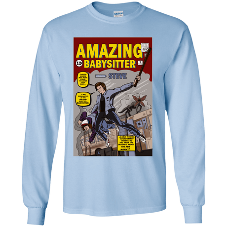 T-Shirts Light Blue / YS The Amazing Babysitter Youth Long Sleeve T-Shirt