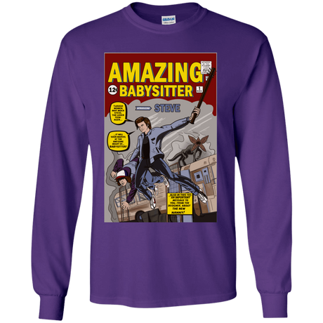 T-Shirts Purple / YS The Amazing Babysitter Youth Long Sleeve T-Shirt