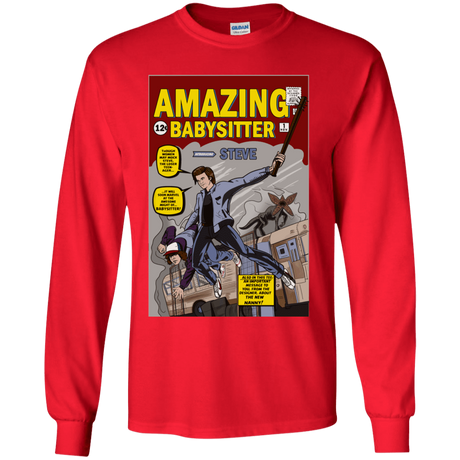 T-Shirts Red / YS The Amazing Babysitter Youth Long Sleeve T-Shirt