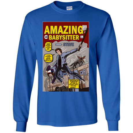 T-Shirts Royal / YS The Amazing Babysitter Youth Long Sleeve T-Shirt