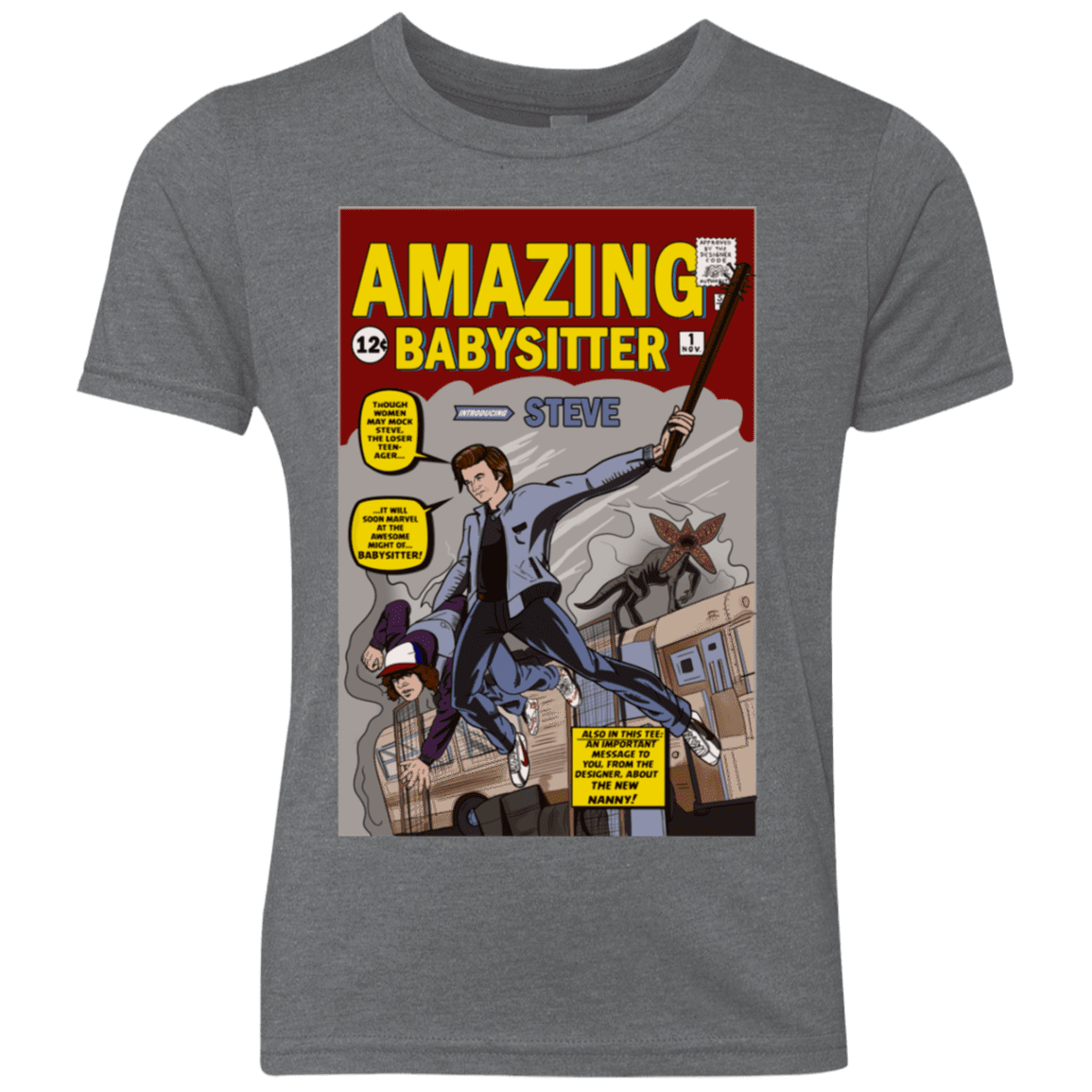 T-Shirts Premium Heather / YXS The Amazing Babysitter Youth Triblend T-Shirt