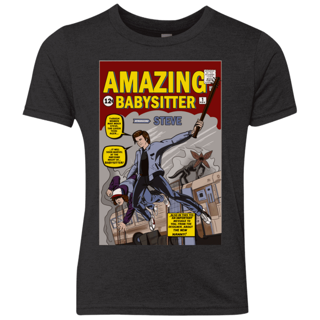T-Shirts Vintage Black / YXS The Amazing Babysitter Youth Triblend T-Shirt