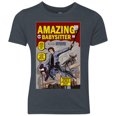 T-Shirts Vintage Navy / YXS The Amazing Babysitter Youth Triblend T-Shirt