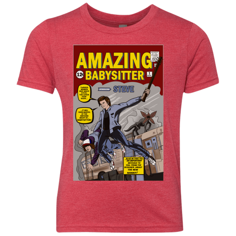 T-Shirts Vintage Red / YXS The Amazing Babysitter Youth Triblend T-Shirt