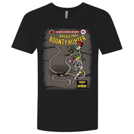 T-Shirts Black / X-Small The Amazing Bounty Hunter Men's Premium V-Neck