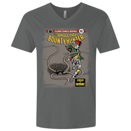 T-Shirts Heavy Metal / X-Small The Amazing Bounty Hunter Men's Premium V-Neck