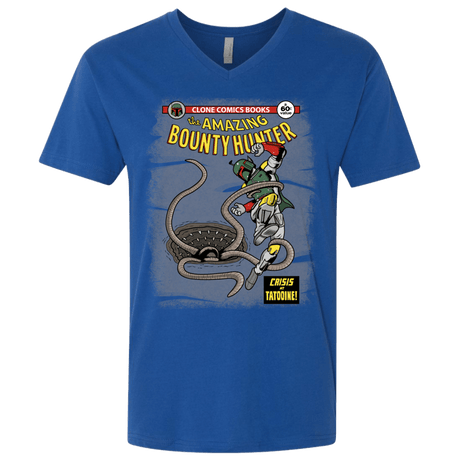 T-Shirts Royal / X-Small The Amazing Bounty Hunter Men's Premium V-Neck