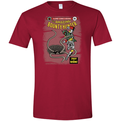 T-Shirts Cardinal Red / S The Amazing Bounty Hunter Men's Semi-Fitted Softstyle