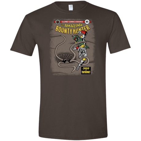 T-Shirts Dark Chocolate / S The Amazing Bounty Hunter Men's Semi-Fitted Softstyle