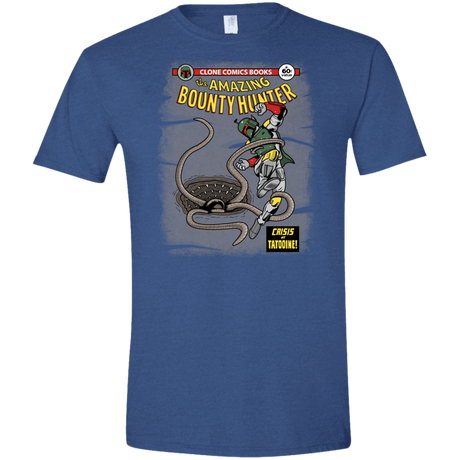 T-Shirts Heather Royal / X-Small The Amazing Bounty Hunter Men's Semi-Fitted Softstyle