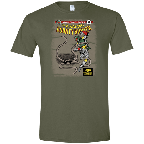 T-Shirts Military Green / S The Amazing Bounty Hunter Men's Semi-Fitted Softstyle