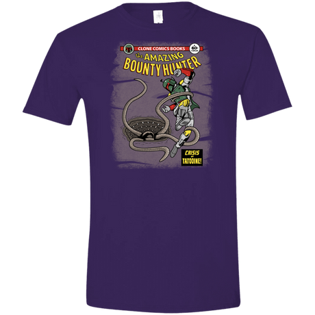 T-Shirts Purple / S The Amazing Bounty Hunter Men's Semi-Fitted Softstyle