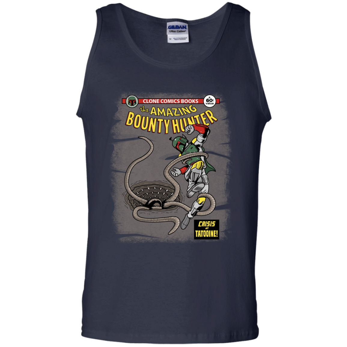 T-Shirts Navy / S The Amazing Bounty Hunter Men's Tank Top