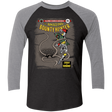 T-Shirts Vintage Black/Premium Heather / X-Small The Amazing Bounty Hunter Men's Triblend 3/4 Sleeve