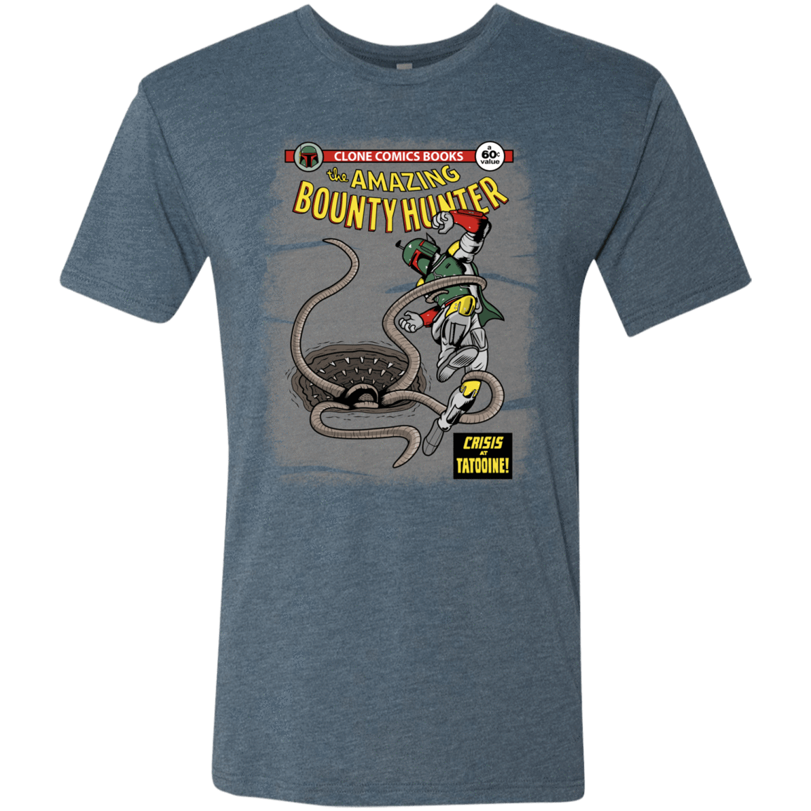 T-Shirts Indigo / S The Amazing Bounty Hunter Men's Triblend T-Shirt