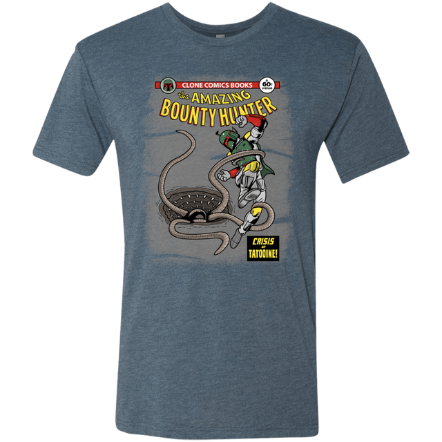 T-Shirts Indigo / S The Amazing Bounty Hunter Men's Triblend T-Shirt