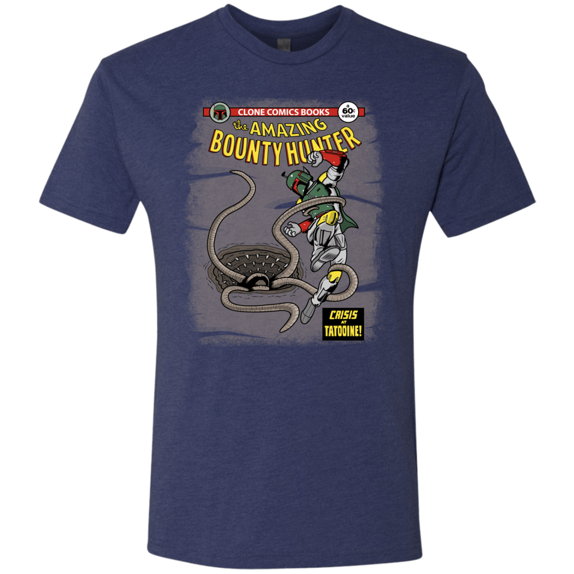 T-Shirts Vintage Navy / S The Amazing Bounty Hunter Men's Triblend T-Shirt
