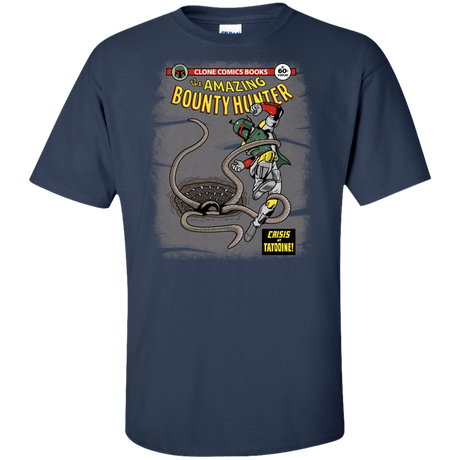 T-Shirts Navy / XLT The Amazing Bounty Hunter Tall T-Shirt