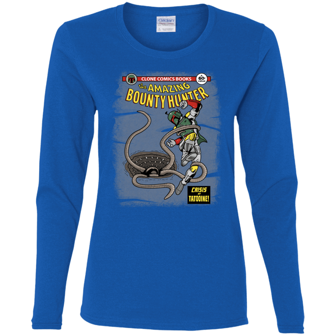 T-Shirts Royal / S The Amazing Bounty Hunter Women's Long Sleeve T-Shirt