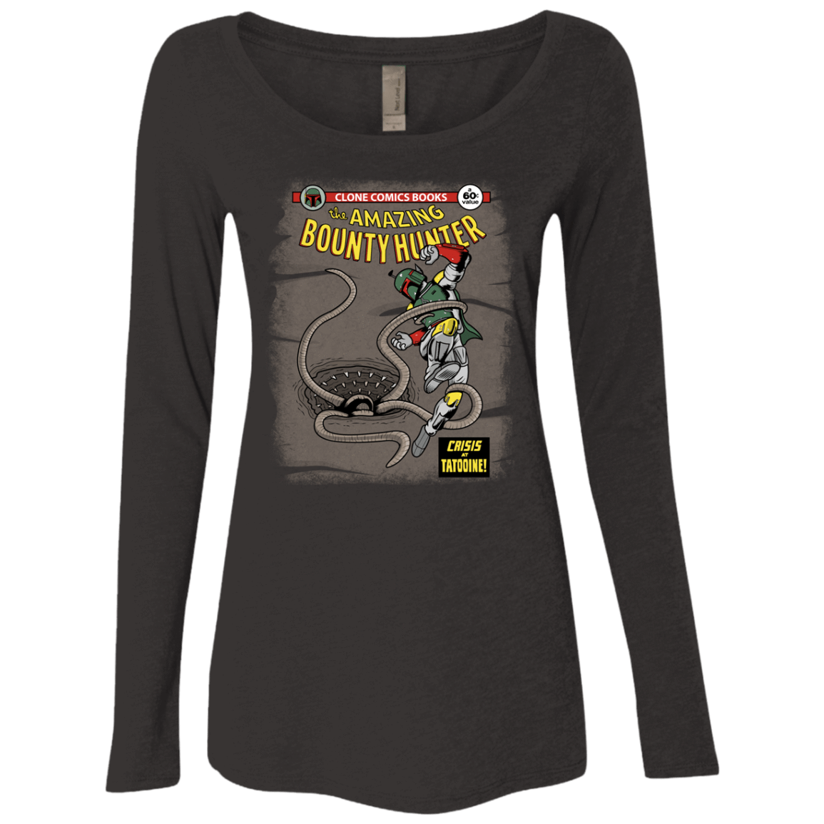 T-Shirts Vintage Black / S The Amazing Bounty Hunter Women's Triblend Long Sleeve Shirt