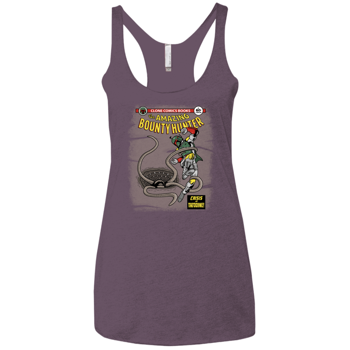 T-Shirts Vintage Purple / X-Small The Amazing Bounty Hunter Women's Triblend Racerback Tank
