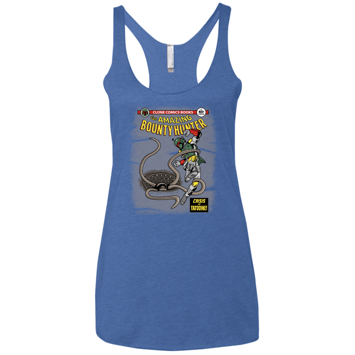 T-Shirts Vintage Royal / X-Small The Amazing Bounty Hunter Women's Triblend Racerback Tank