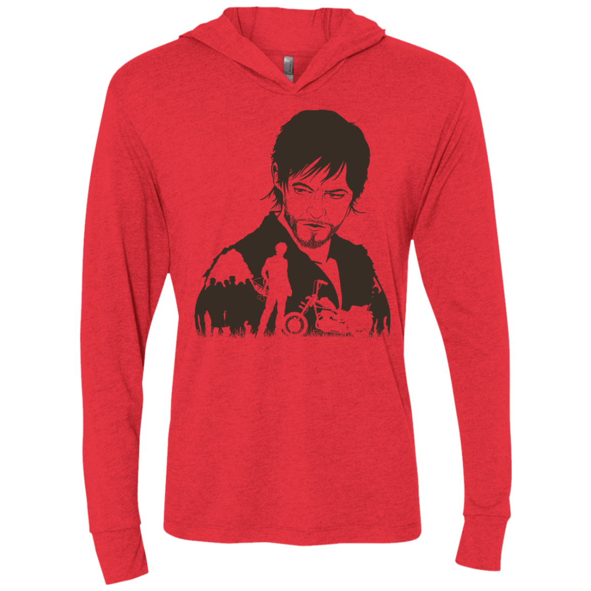 T-Shirts Vintage Red / X-Small The Archer Triblend Long Sleeve Hoodie Tee