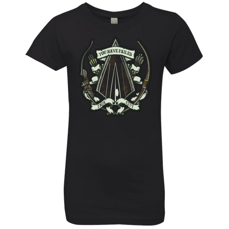 T-Shirts Black / YXS The Arrow Crest Girls Premium T-Shirt