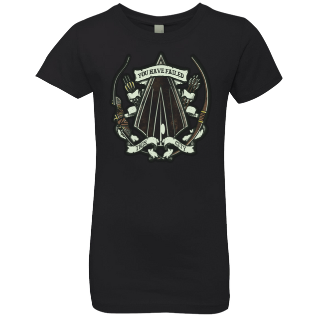 T-Shirts Black / YXS The Arrow Crest Girls Premium T-Shirt