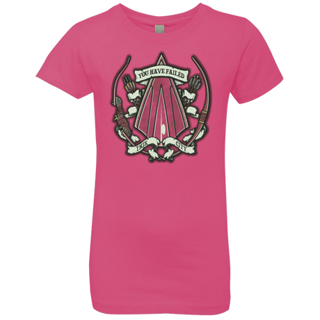 T-Shirts Hot Pink / YXS The Arrow Crest Girls Premium T-Shirt
