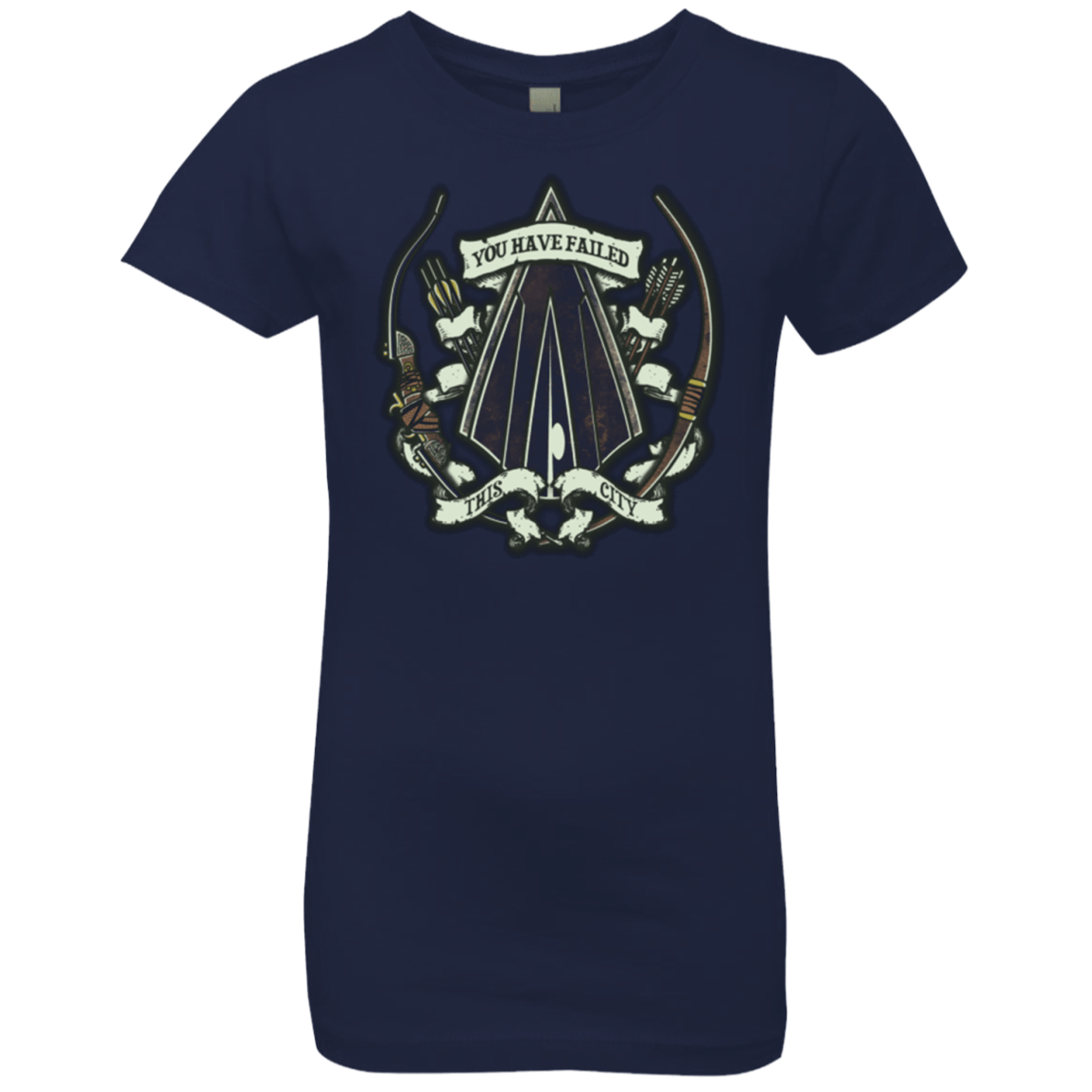 T-Shirts Midnight Navy / YXS The Arrow Crest Girls Premium T-Shirt