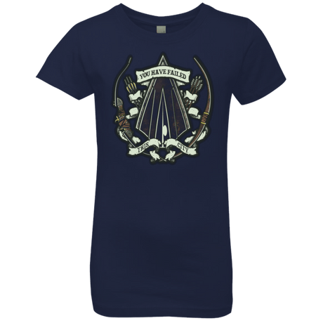 T-Shirts Midnight Navy / YXS The Arrow Crest Girls Premium T-Shirt