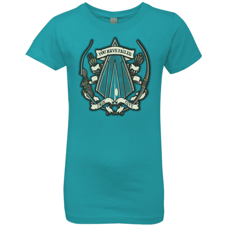 T-Shirts Tahiti Blue / YXS The Arrow Crest Girls Premium T-Shirt