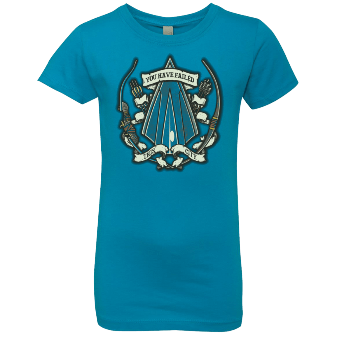 T-Shirts Turquoise / YXS The Arrow Crest Girls Premium T-Shirt