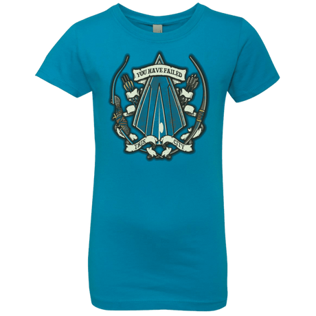 T-Shirts Turquoise / YXS The Arrow Crest Girls Premium T-Shirt