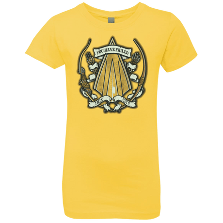 T-Shirts Vibrant Yellow / YXS The Arrow Crest Girls Premium T-Shirt