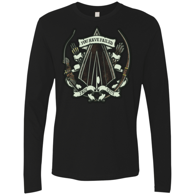 T-Shirts Black / Small The Arrow Crest Men's Premium Long Sleeve