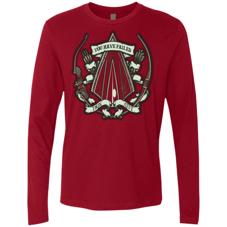 T-Shirts Cardinal / Small The Arrow Crest Men's Premium Long Sleeve