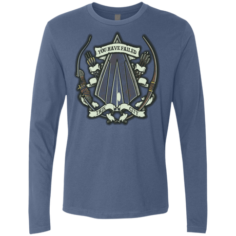 T-Shirts Indigo / Small The Arrow Crest Men's Premium Long Sleeve