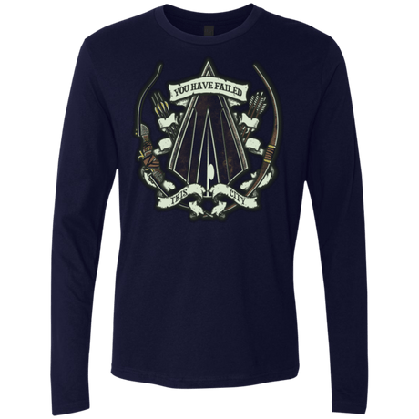 T-Shirts Midnight Navy / Small The Arrow Crest Men's Premium Long Sleeve