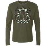 T-Shirts Military Green / Small The Arrow Crest Men's Premium Long Sleeve