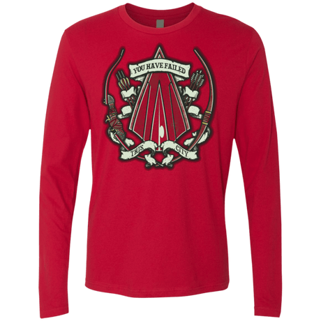 T-Shirts Red / Small The Arrow Crest Men's Premium Long Sleeve