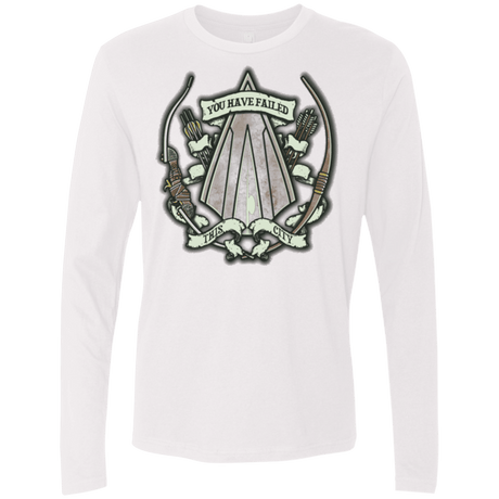 T-Shirts White / Small The Arrow Crest Men's Premium Long Sleeve