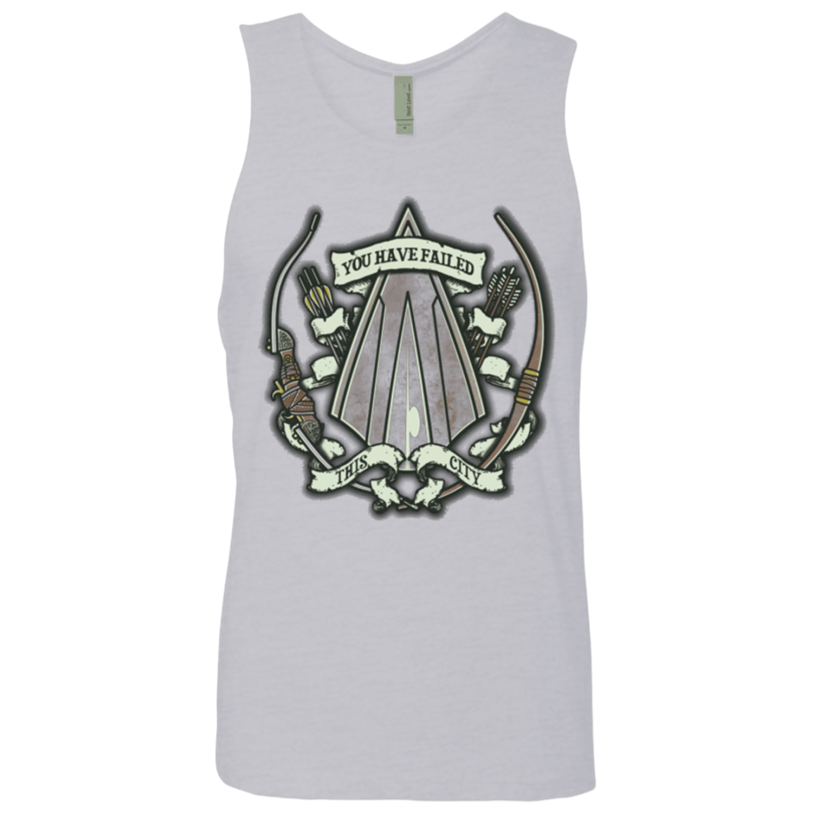 T-Shirts Heather Grey / Small The Arrow Crest Men's Premium Tank Top