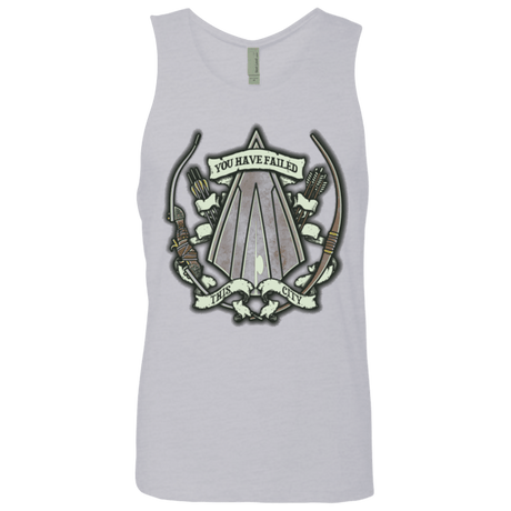 T-Shirts Heather Grey / Small The Arrow Crest Men's Premium Tank Top