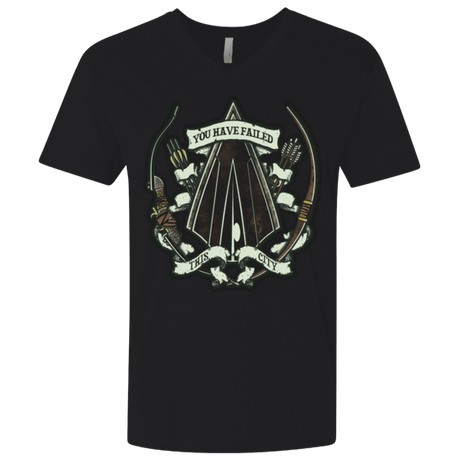 T-Shirts Black / X-Small The Arrow Crest Men's Premium V-Neck
