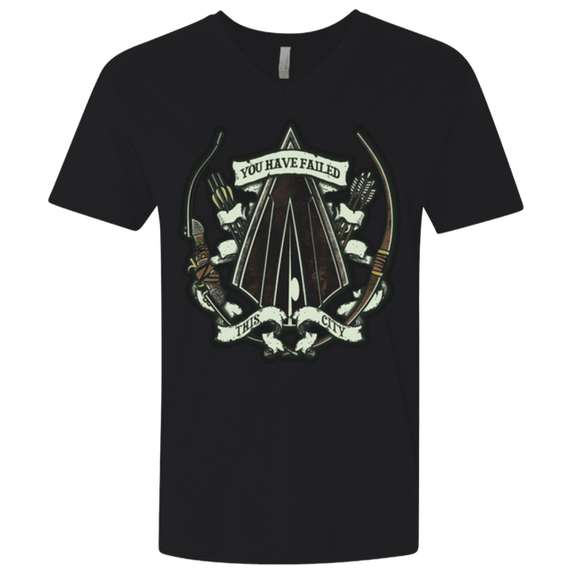 T-Shirts Black / X-Small The Arrow Crest Men's Premium V-Neck