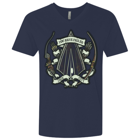 T-Shirts Midnight Navy / X-Small The Arrow Crest Men's Premium V-Neck