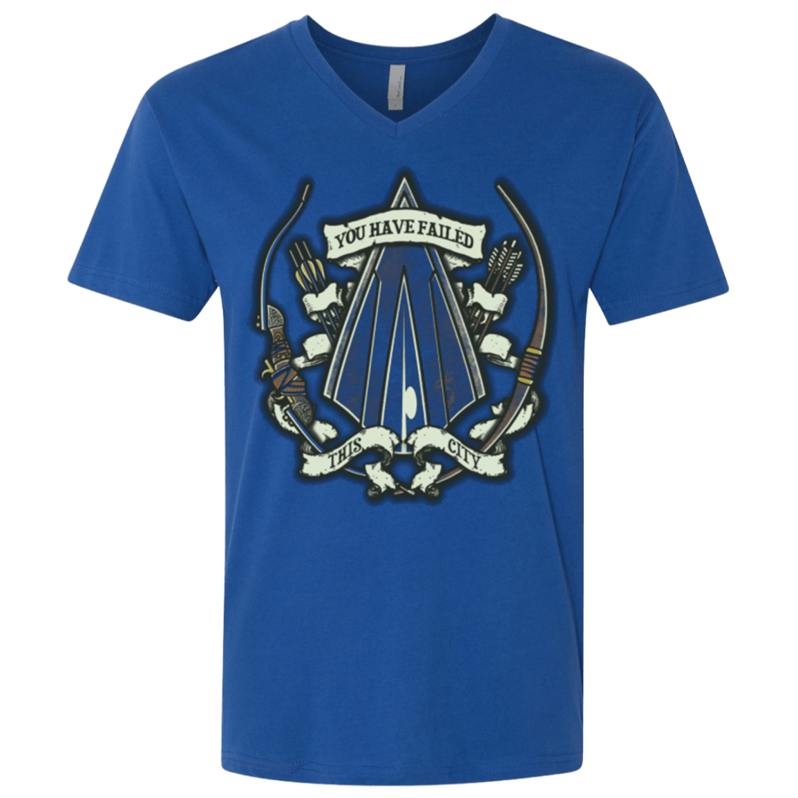 T-Shirts Royal / X-Small The Arrow Crest Men's Premium V-Neck